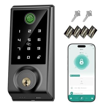 IRONZON Smart Door Lock, 5-in-1 Keypad Deadbolt for Front Door