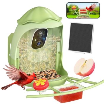 ​Osoeri AI Smart Bird Feeder with Camera – 2K HD Live Video & AI Identify Birds