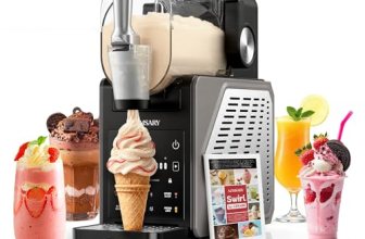 Slushie Machine, 85oz Ice Cream Machine & Slushy Machine for home