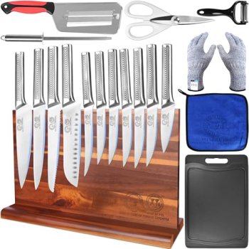 XYJ Authentic Since 1986,Kitchen Knife Block Set