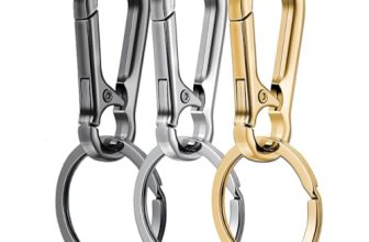 IJPDDRXYN 3 Pack Metal Keychains with Carabiner Clip