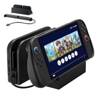 JSAUX Extender Cable with Stand for Switch 2 Dock