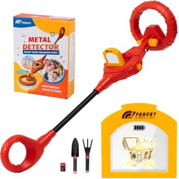 PANCKY Metal Detector for Kids, IP68 Waterproof 3-10 Year Kids Metal Detector Ki