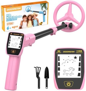 GDDREAM Kids Metal Detector Rechargeable – 18H Max Exploration