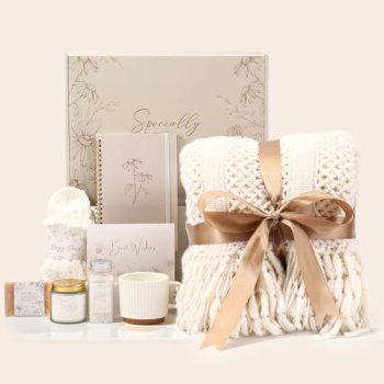 Cozy Self Care Gifts for Women, Spa Care Package Relaxation Thinking of You Gift