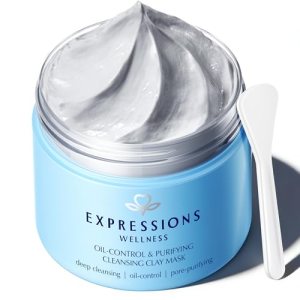 EXPRESSIONS WELLNESS Clay Mask for Face: Deep Cleansing Pore