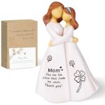 Being in Bloom Mom Birthday Gifts: 5.2” Mother and Daughter Resin Figurine