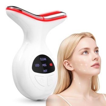 Red Light Therapy for Face, Multifunctional Face Massager with Micro-Current