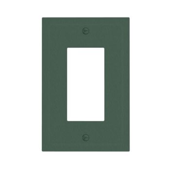 WUYOCHA Decorative Outlet Covers Dark Green 1 Gang Rocker Light Switch Cover Pla