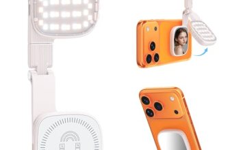 Magnetic Selfie Light for Video Calls