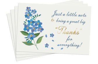 28 Pack 350GSM Thank You Cards with Envelopes