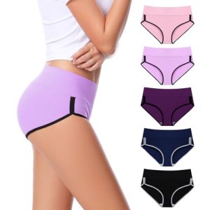 CAILECOTTON Womens Underwear Cotton Underwear for women High Waisted Full Covera