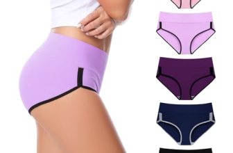 CAILECOTTON Womens Underwear Cotton Underwear for women High Waisted Full Covera