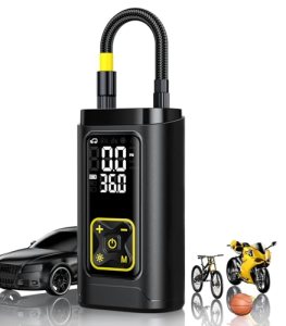 Philoent Tire Inflator Portable Air Compressor for Car Tires with Gauge