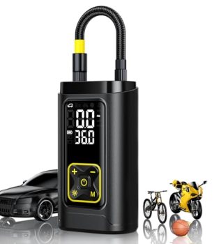 Philoent Tire Inflator Portable Air Compressor for Car Tires with Gauge