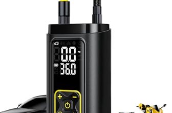 Philoent Tire Inflator Portable Air Compressor for Car Tires with Gauge