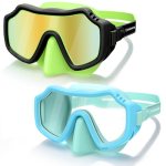 Vvinca 2 Pack Kids Swim Goggles with Nose Cover for Boys Girls 3-15
