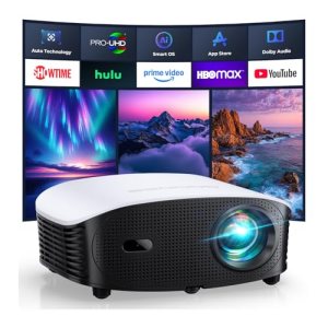GooDee AI Smart Mini Projector with WiFi and Bluetooth – FHD 4K Support