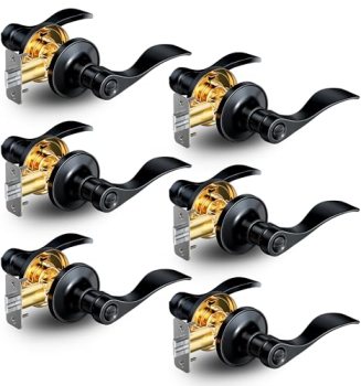 Veise 6 Pack Privacy Door Handles Interior