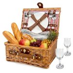 Picnic Basket for 2 – Picnic Basket with Cutlery Kit and Glasses