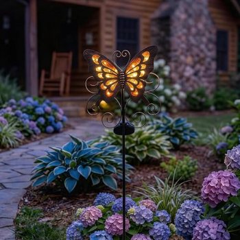 Lune cle Butterfly Solar Lights for Outside