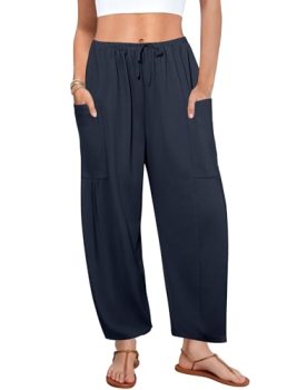 DLOODA Flowy Wide Leg Pants for Women