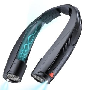Funaudio Portable Neck Fan, 6000mAh Rechargeable Personal Fan with 6 Speeds