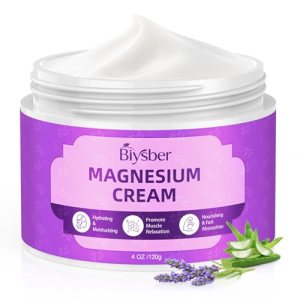 BIYSBER Topical Magnesium Lotion Cream for Sleep: Natural Magnesium Body Butter