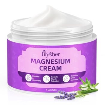 BIYSBER Topical Magnesium Lotion Cream for Sleep: Natural Magnesium Body Butter