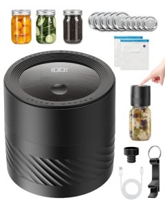 Electric Mason Jar Vacuum Sealer Kit with Auto-Stop