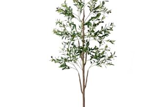 Olive Tree, 6FT Tall Faux Olive Tree with Moss and Planter