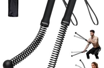 Ropeless Battle Ropes Weighted, 2 Pack Portable Cordless Battle Ropes for HIIT &