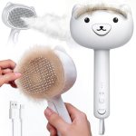 Self Cleaning Shedding No-Rinse Steam Cat Brush