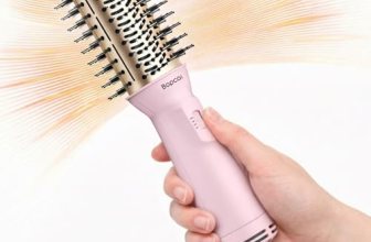 2″ Travel Blow Dryer Brush, Dual Voltage 100-240V Hot Air Brush