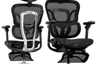 FLEXISPOT ErgoX Max Ergonomic Office Chair with footrest Black