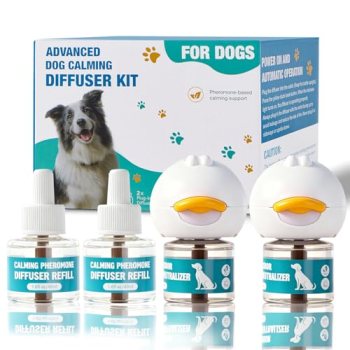 LKXDOV Dog Calming Diffuser, Calming Pheromones Diffuser Kit Appeasing Pheromone