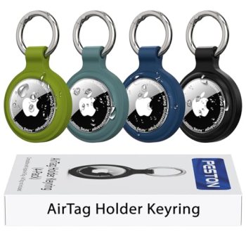 [4-Pack] Case for Apple AirTag Holder Keychain – IP67 Waterproof