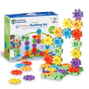 Learning Resources Gears 100-Piece Deluxe Building Set -STEM Activities