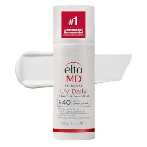 EltaMD UV Daily SPF 40 Face Sunscreen Moisturizer with Zinc Oxide