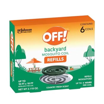 OFF! Backyard Mosquito Repellent Coil Refills
