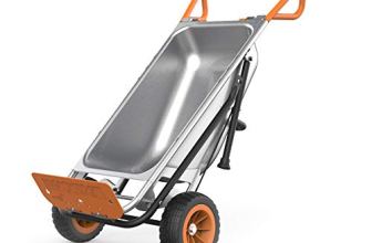 Worx WG050 8-in-1 Aerocart Garden Cart/Wheelbarrow Heavy Duty/Dolly