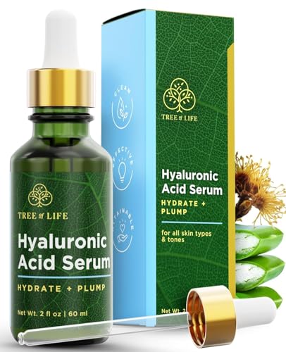 Tree of Life Hyaluronic Acid Serum For Face – Deep Hydration for Dry