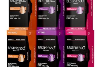 Bestpresso Coffee For Nespresso Original Machine 120 Aluminum Pods Certified Gen