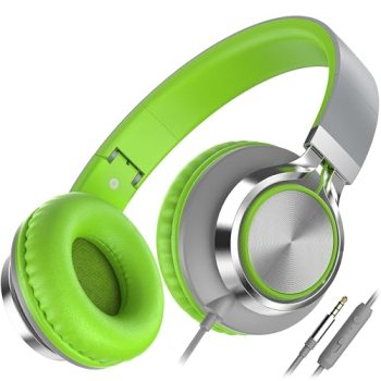 AILIHEN C8 Headphones Wired, On-Ear Headphones with Microphone and Volume Contro