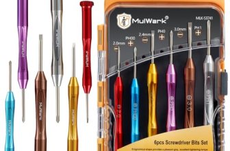 MULWARK Small Screwdriver Set, 6pcs Magnetic Mini Screwdriver Set