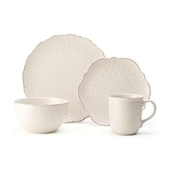 Pfaltzgraff Chateau Cream 16-Piece Stoneware Dinnerware Set