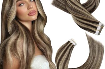 Moresoo Tape in Extensions Highlighted Hair Extensions Tape in Human Hair Invisi