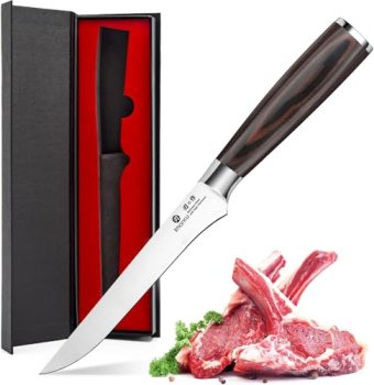 imarku Fillet Knife, German High Carbon Boning Knife