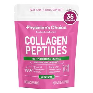 Physician’s CHOICE Collagen Peptides – Hydrolyzed Protein Powder for Hair