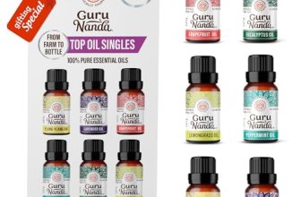 GuruNanda Essential Oils Set – 6 Pack (10mL Each)